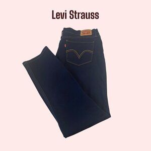 Levi Strauss Original Riveted Women’s 524 Skinny Jeans Dark Blue Size 15